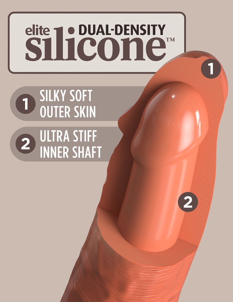 King Cock Elite kce 6 Dual Density Cock Tan realisti&scaron;kas dildo &ndash; nuotrauka 4