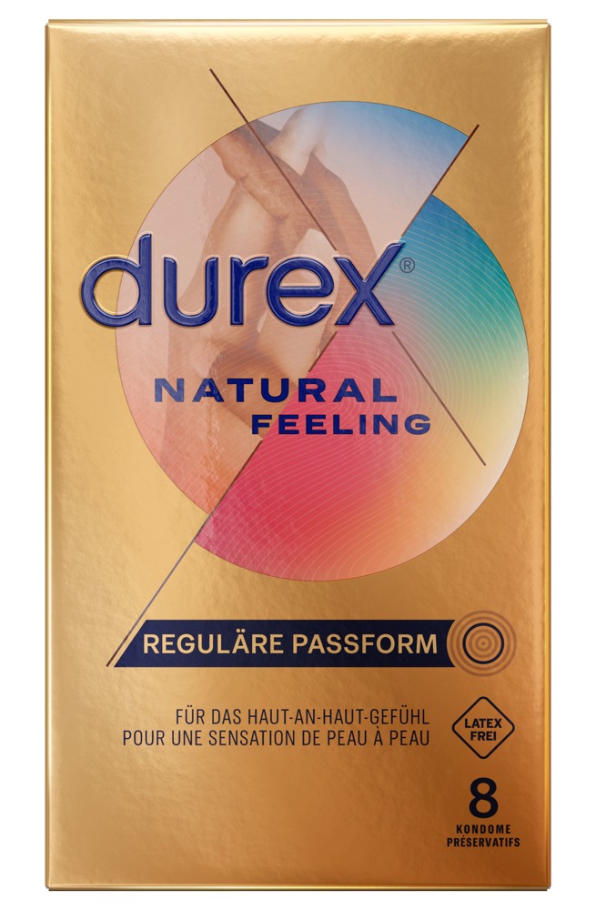 Durex Natural Feeling 8 pcs Prezervatyvai be latekso