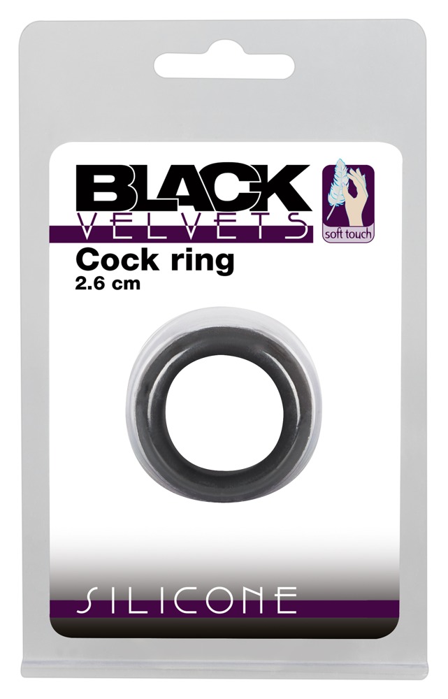 Black Velvets Cock Ring 2.6 cm Penio žiedas - užveržėjas