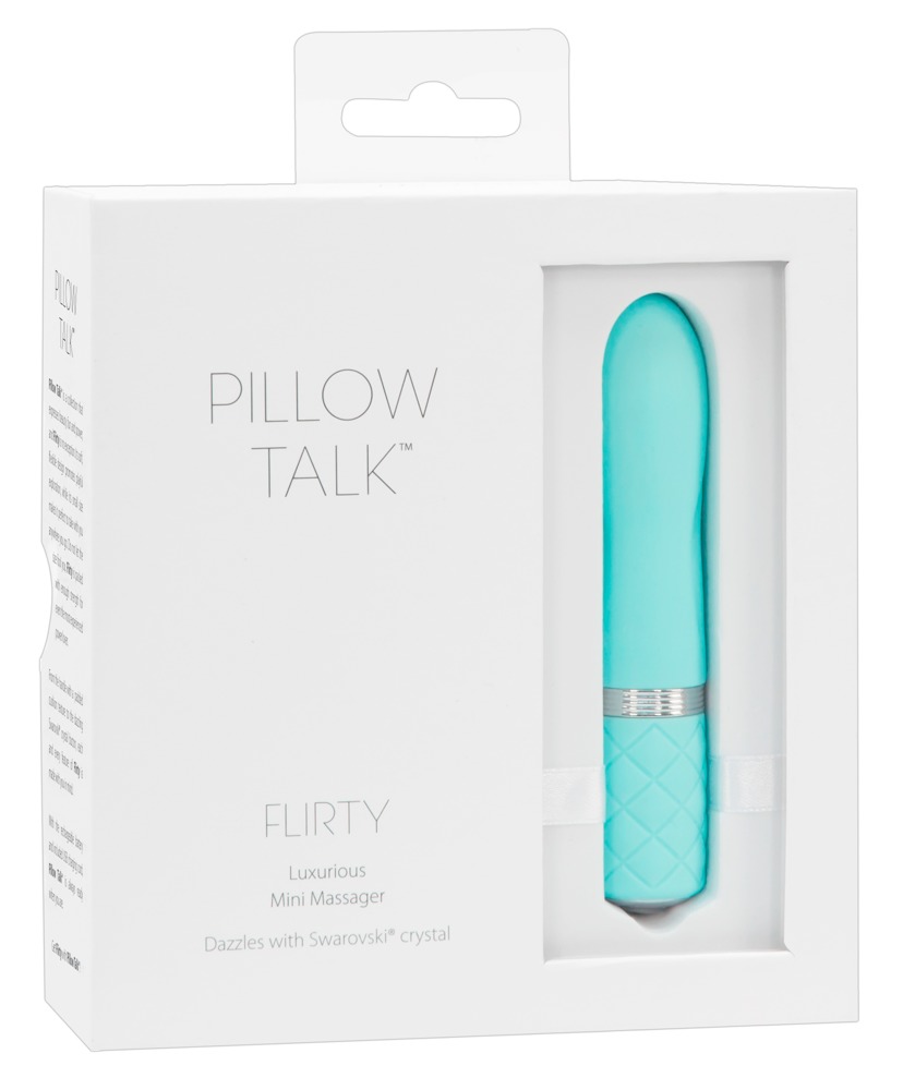 Pillow Talk Flirty Teal Mini vibratorius
