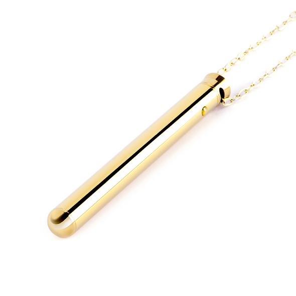 Le Wand - Vibrating Necklace Gold išskirtinio dizaino vibratorius
