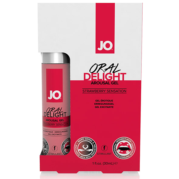 System jo - Oral Delight Arousal Gel Strawberry Sensation 30 ml oralinis lubrikantas