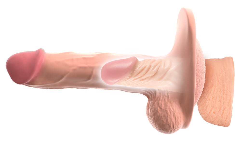 Nature Skin 3in1 Ext./Mast./Di realisti&scaron;kas dildo &ndash; nuotrauka 11