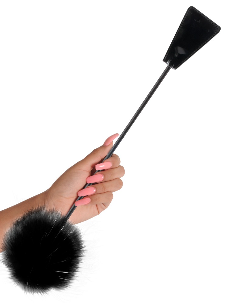 Fetish Fantasy Series Limited Edition ffsle Feather Crop Black plunksnelė seksui &ndash; nuotrauka 3