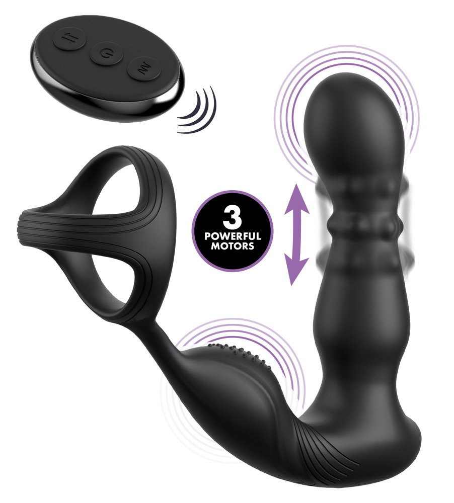 Anal Fantasy Elite afe Ass-Gasm Slide&Glide Black Vibruojantis analinis dildo &ndash; nuotrauka 2
