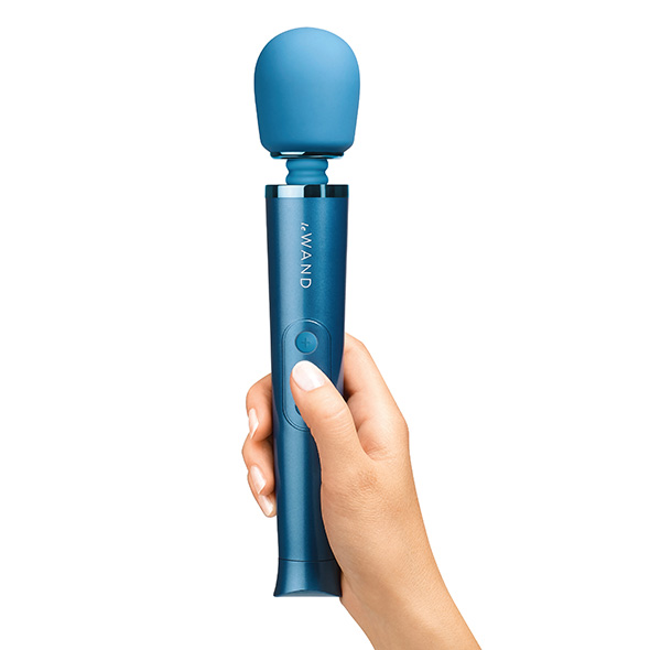 Le Wand - Petite Rechargeable Vibrating Massager Blue vibruojantis masažuoklis &ndash; nuotrauka 5