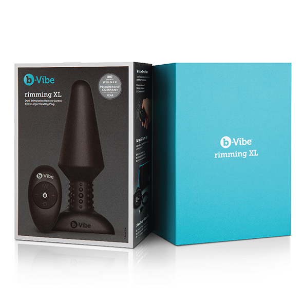 B-Vibe - Rimming Remote Control Plug xl Black Analinis kai&scaron;tis &ndash; nuotrauka 14