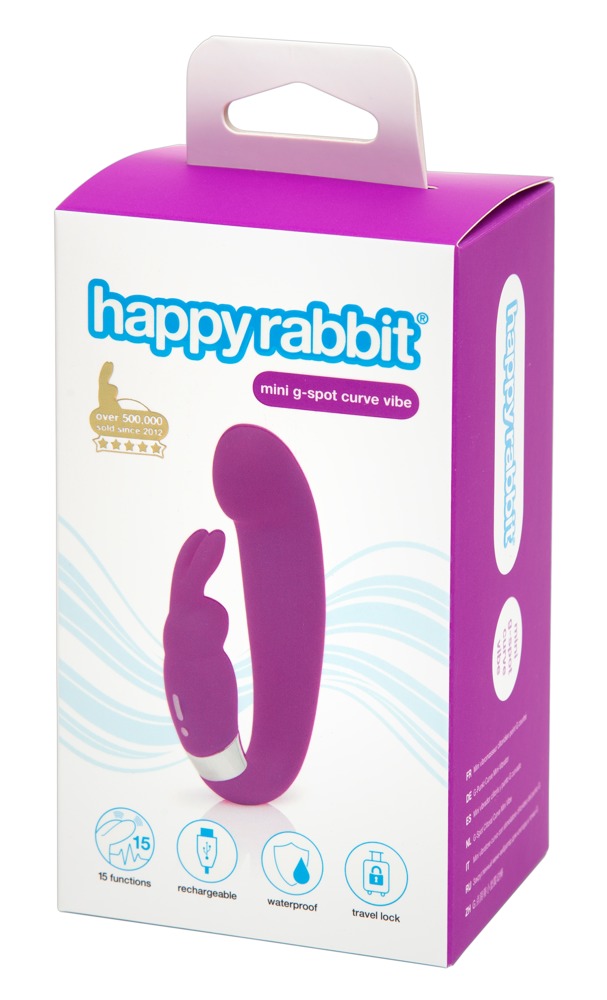 Happyrabbit Happy Rabbit G-Spot Clitoral C G taško vibratorius