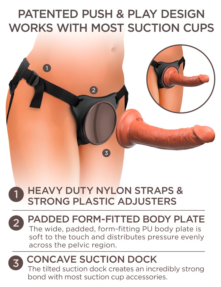 King Cock Elite kce Comfy Silicone B Dock Kit Strap-on dildo &ndash; nuotrauka 10