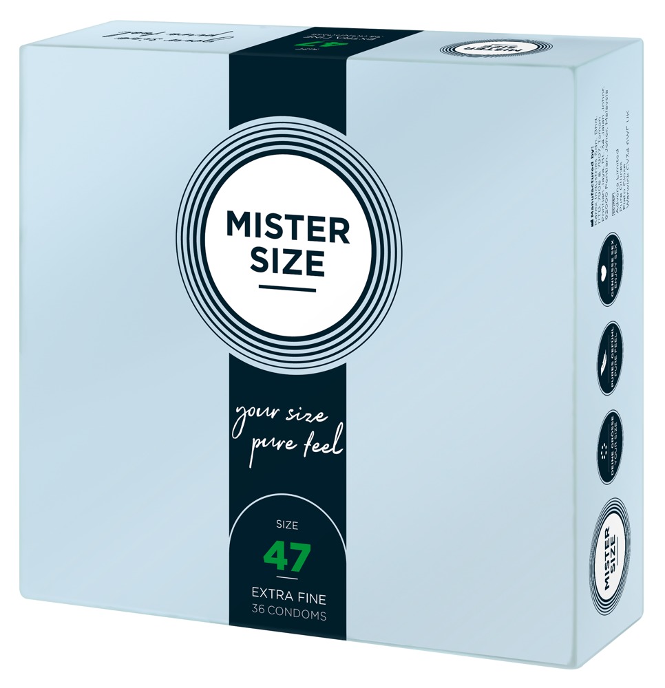 Mister Size 47mm pack of 36 Nestandartinio dydžio prezervatyvai &ndash; nuotrauka 2