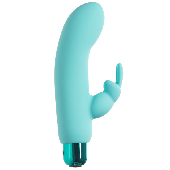 PowerBullet - Alice’s Bunny Vibrator 10 Function Teal vibratorius kiškutis