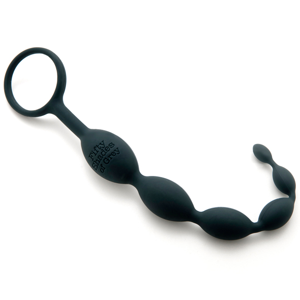 Fifty Shades of Grey - Anal Beads Black Analinis kamuoliukas - rutuliukas &ndash; nuotrauka 3