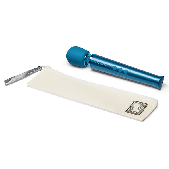 Le Wand - Petite Rechargeable Vibrating Massager Blue vibruojantis masažuoklis &ndash; nuotrauka 6