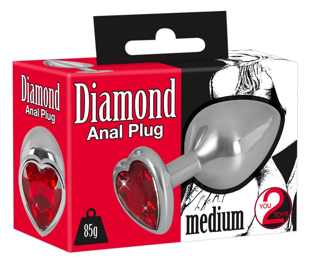 You2Toys Diamond Butt Plug medium Analinis kaištis