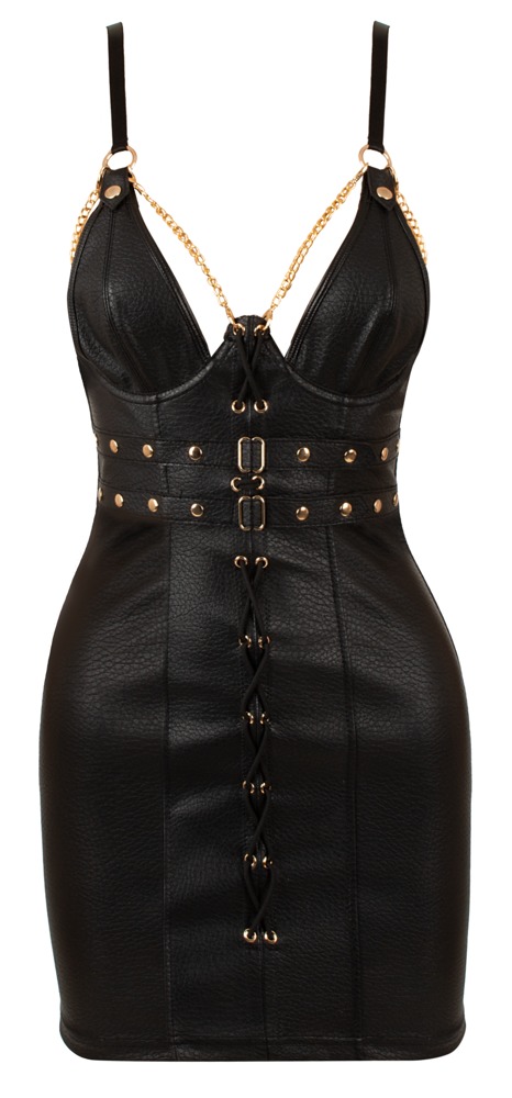 Cottelli party Imitation Leather Mini DressXL Seksuali suknelė &ndash; nuotrauka 11