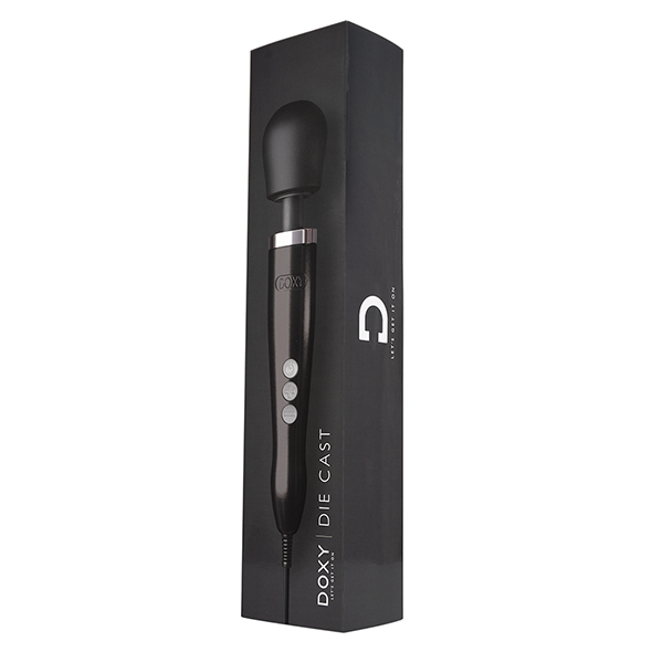 Doxy - Die Cast Wand Massager Black vibruojantis masažuoklis &ndash; nuotrauka 5