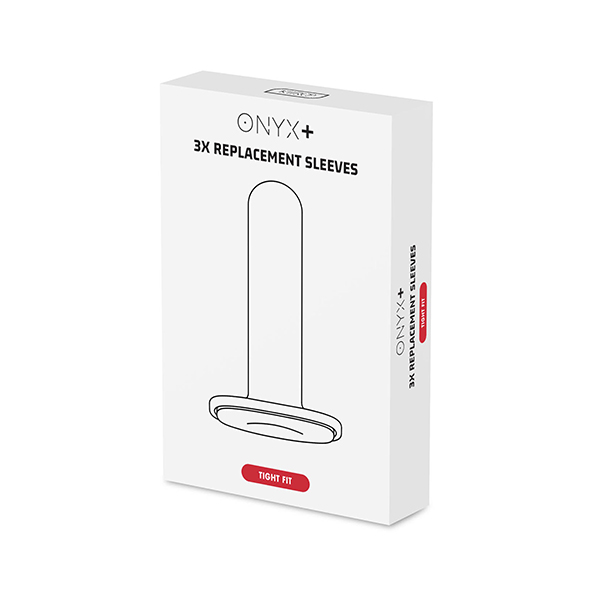Kiiroo - Onyx + Replacement Sleeve 3 Pack Tight Fit Sekso žaislo priedas