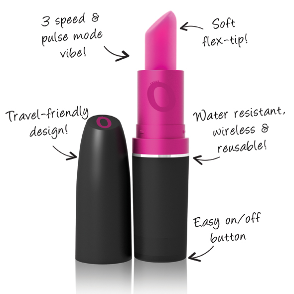 The Screaming O - Vibrating Lipstick i&scaron;skirtinio dizaino vibratorius &ndash; nuotrauka 6
