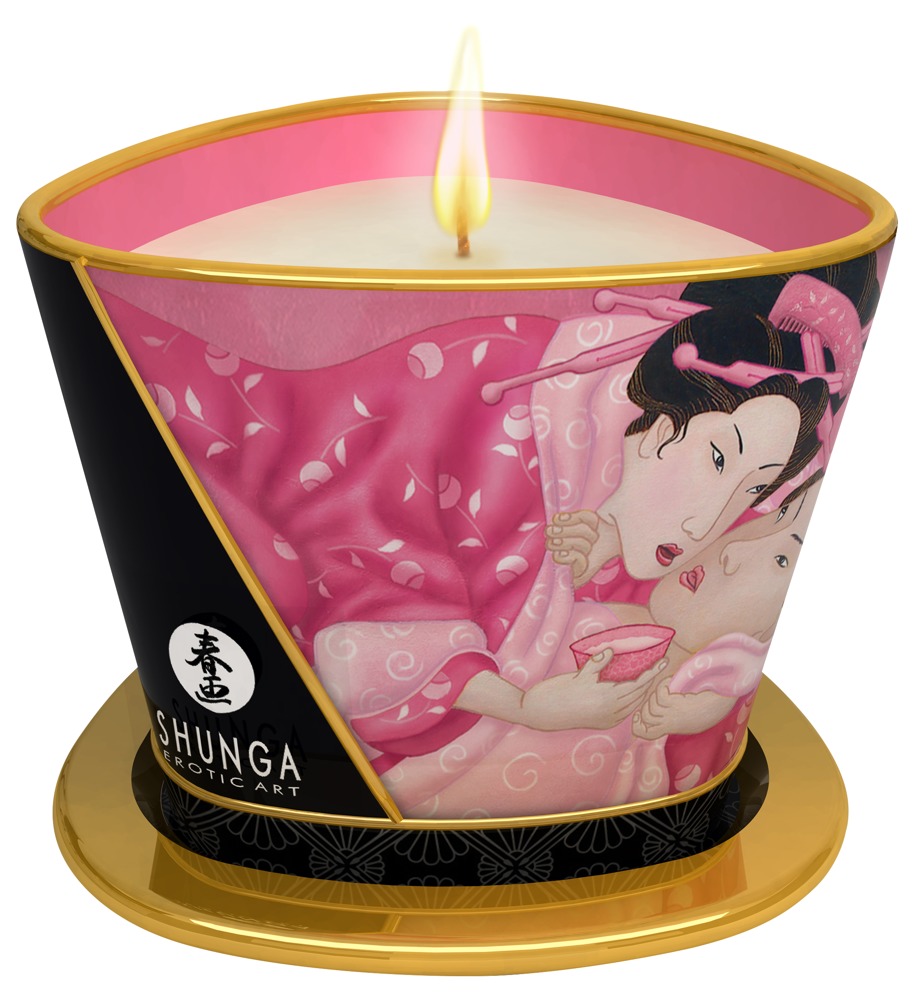 Shunga Massage Candle Roses170 masažo žvakė