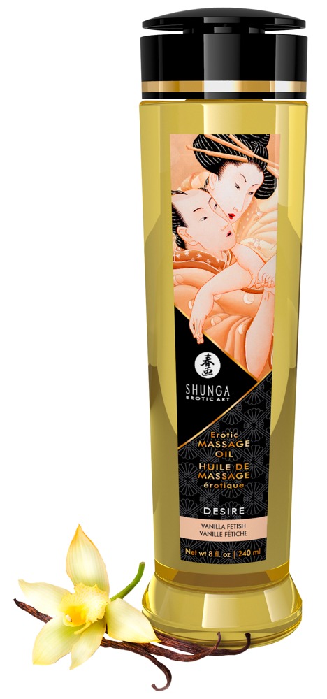 Shunga Oil Desire/Vanilla 240 masažo aliejus