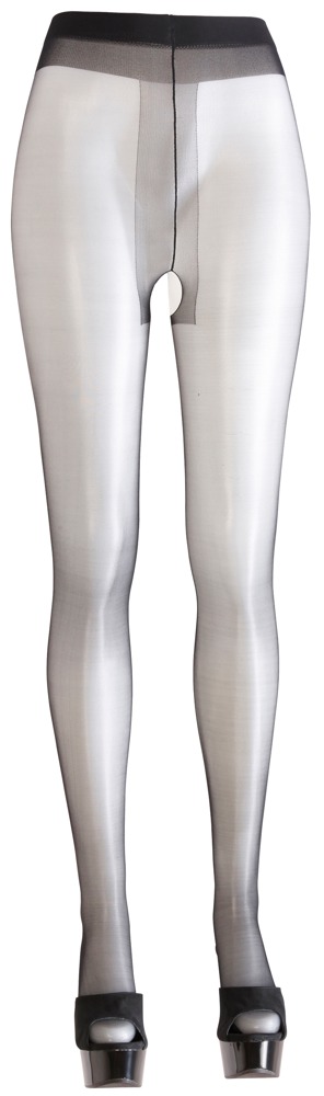 Cottelli legwear Crotchless Tights black 2 Prisegamos kojinės &ndash; nuotrauka 3