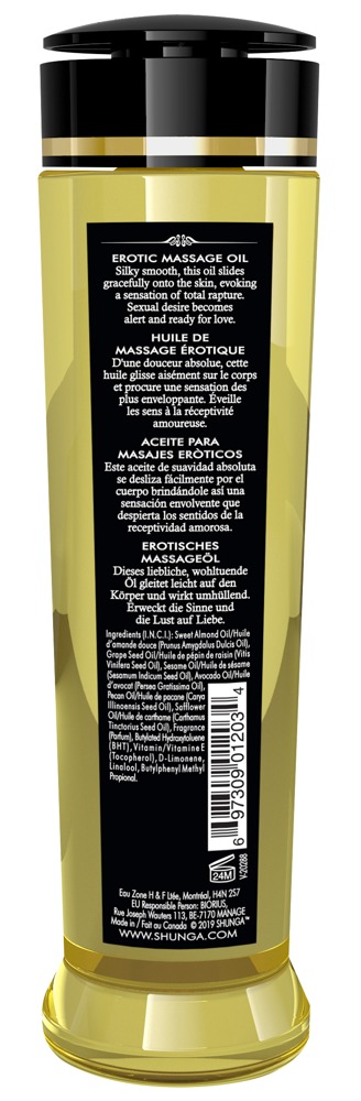 Shunga Oil Stimul./Peach 240ml masažo aliejus &ndash; nuotrauka 3