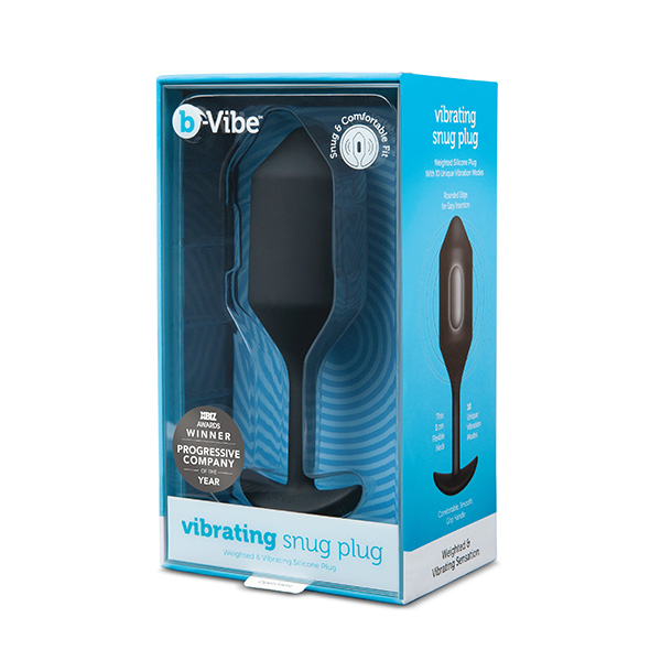 B-Vibe - Vibrating Snug Plug 4 (XL) Black Analinis kai&scaron;tis &ndash; nuotrauka 7