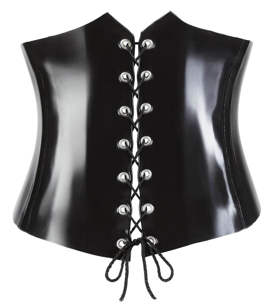 Late X Latex Waist Cincher black S Seksuali lateksinė apranga &ndash; nuotrauka 7