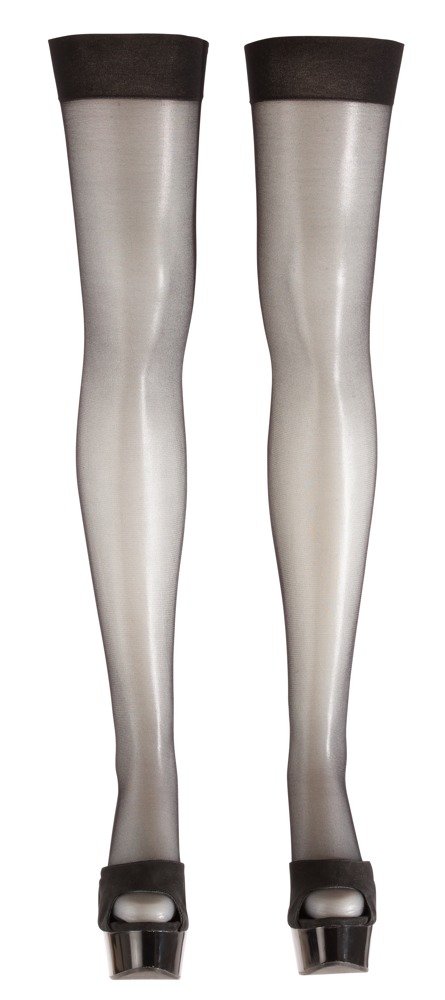 Cottelli legwear Stockings black 7 Prisegamos kojinės &ndash; nuotrauka 3