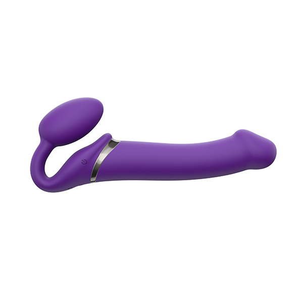 Strap-On-Me - Vibrating Bendable Strap-On M Purple strap-on vibratoriai