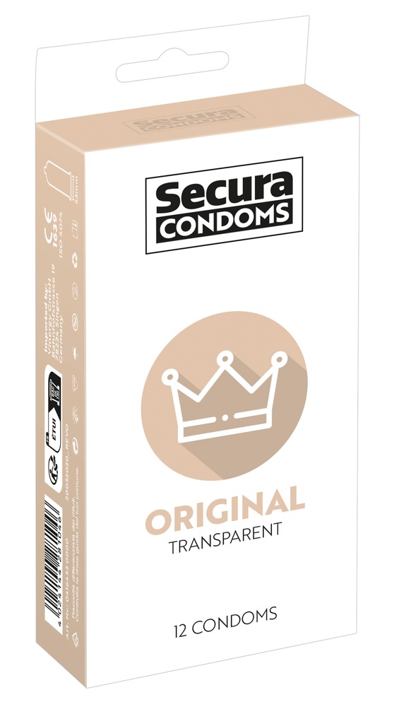 Secura Condoms Secura Original 12pcs Box Prezervatyvai