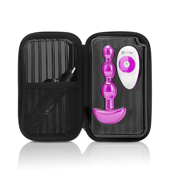 B-Vibe - Triplet Anal Beads Fuchsia Analinis kamuoliukas - rutuliukas &ndash; nuotrauka 7