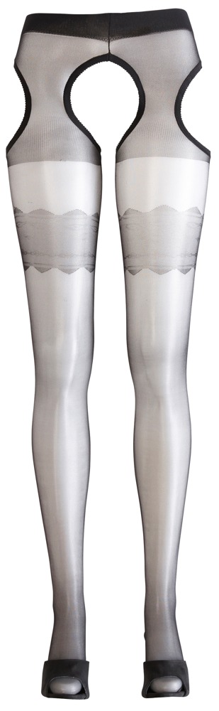 Cottelli legwear Tights with garter xl Prisegamos kojinės &ndash; nuotrauka 5