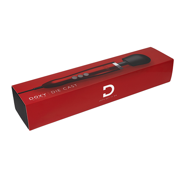 Doxy - Die Cast Wand Massager Red vibruojantis masažuoklis &ndash; nuotrauka 4