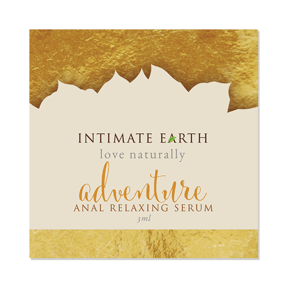 Intimate Earth - Anal Relaxing Serum Adventure Foil 3 ml Analinis lubrikantas vandens pagrindu