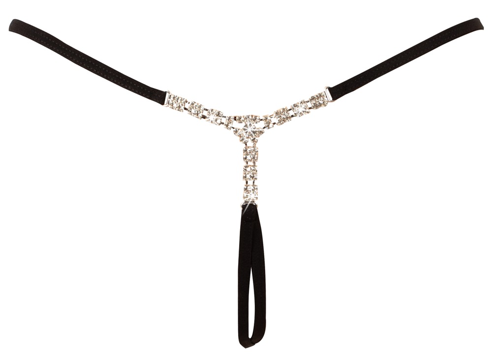 Cottelli lingerie String Rhinestones S-L kelnaitės, stringai &ndash; nuotrauka 6