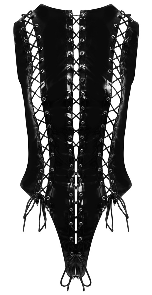 Black Level Vinyl Body lace S Seksuali lateksinė apranga