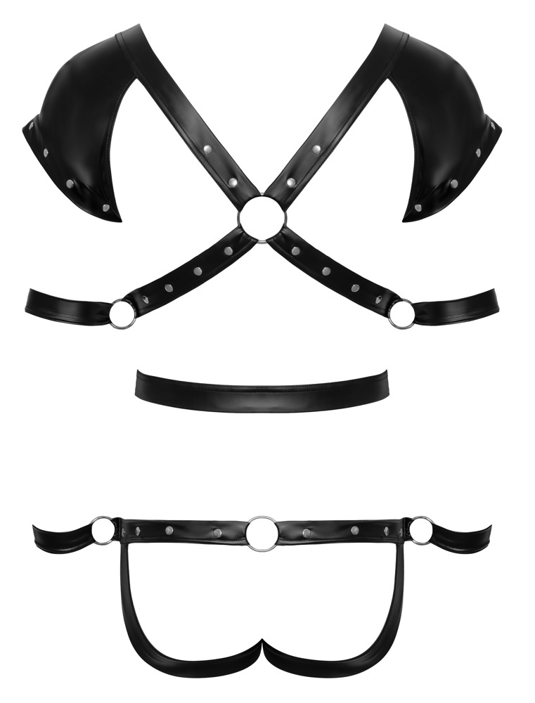 Svenjoyment Bondage Men's Harness Body xl vyri&scaron;kas seksualus kombinezonas &ndash; nuotrauka 6