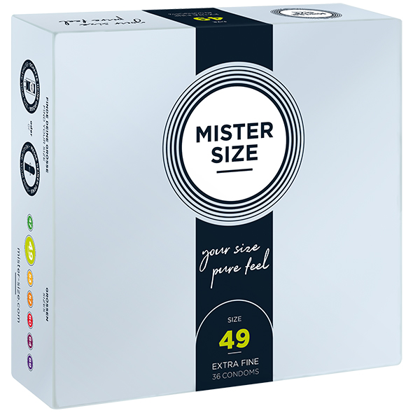 Mister Size - 49 mm Condoms 36 Pieces Nestandartinio dydžio prezervatyvai