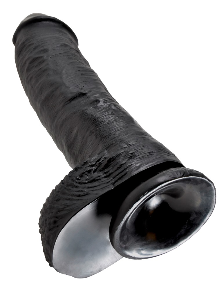 King Cock 10 inch Balls Black realisti&scaron;kas dildo &ndash; nuotrauka 5