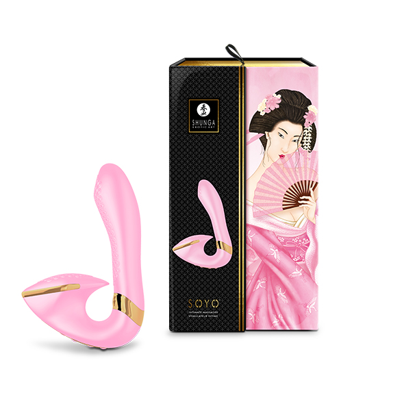 Shunga - Soyo Intimate Massager Light Pink išskirtinio dizaino vibratorius