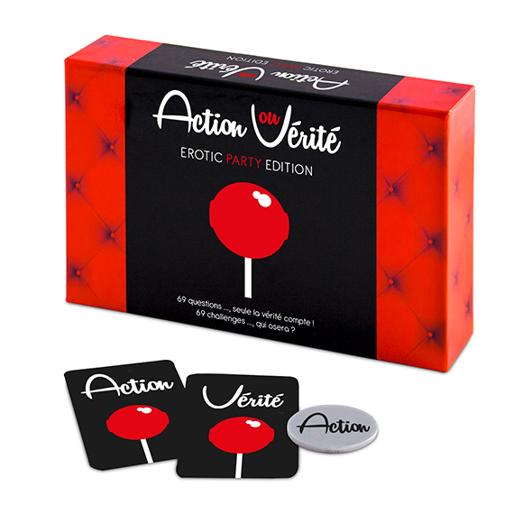 Tease & Please Action ou Verite Erotic Party Edition (FR) Erotinis stalo žaidimas