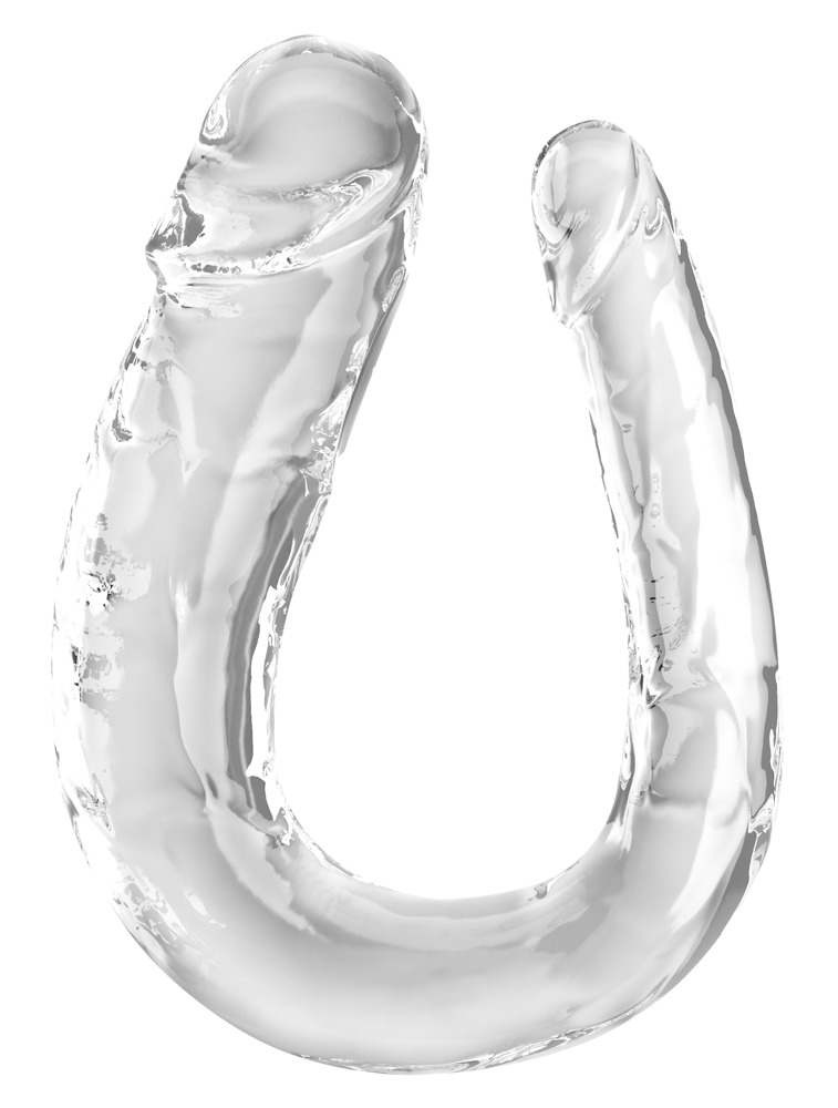 King Cock Clear kkc Large Double Trouble dvigubas dildo &ndash; nuotrauka 2