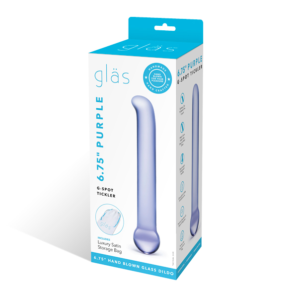 Glas - Purple Glass G-Spot Tickler stiklinis dildo &ndash; nuotrauka 2