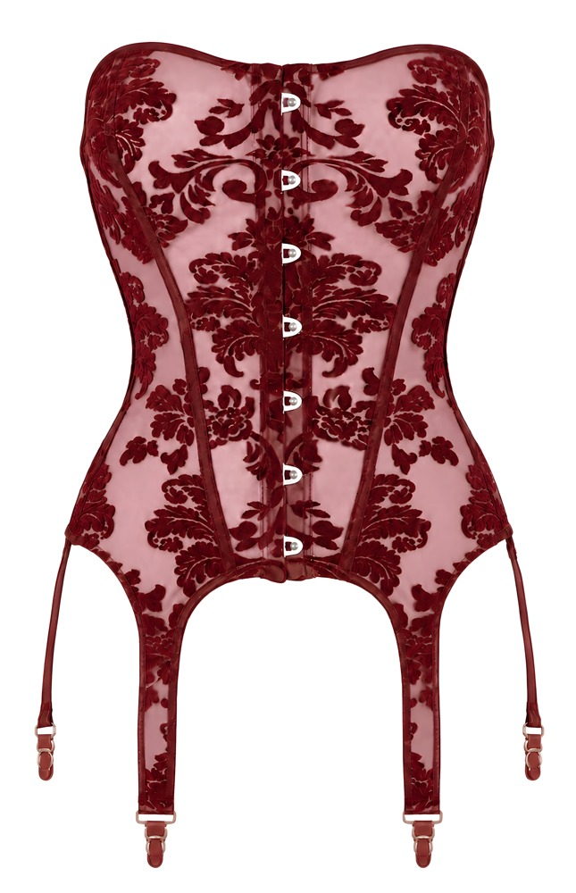 Noir Corset Burgundy S glaustinukė &ndash; nuotrauka 10