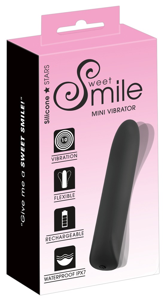 Sweet Smile Mini Vibrator blac Mini vibratorius