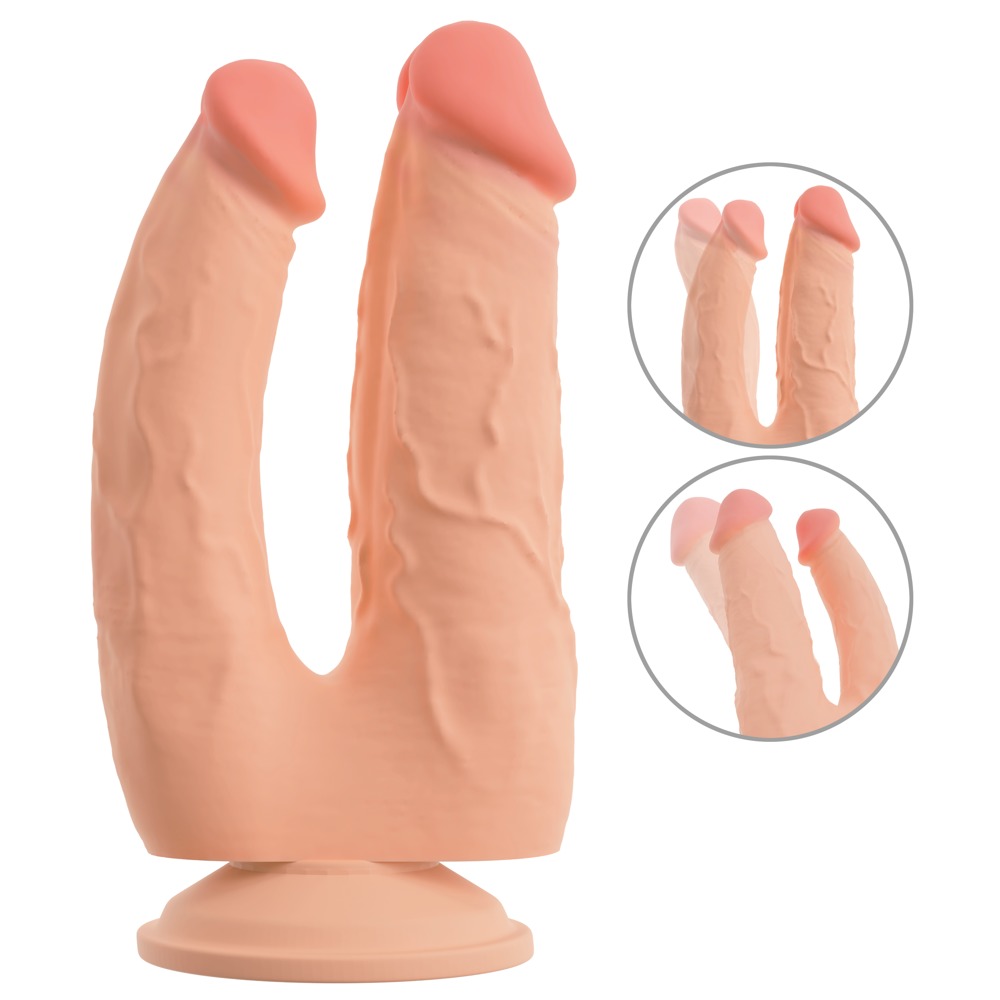 Nature Skin Bendable Double Pe dvigubas dildo &ndash; nuotrauka 2
