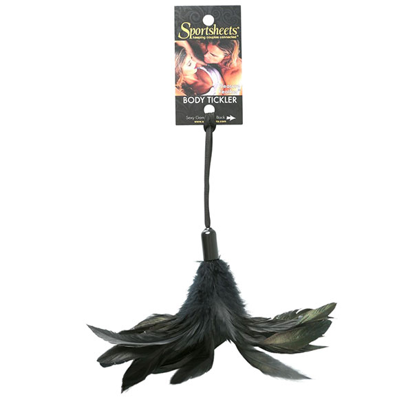 Sportsheets - Pleasure Feather Black plunksnelė seksui &ndash; nuotrauka 2