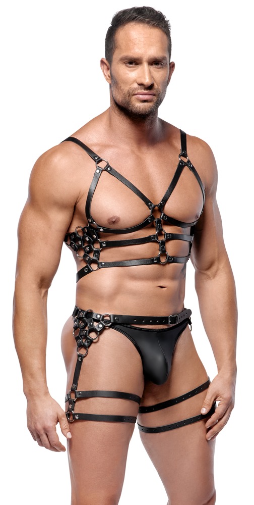 Zado Leather Harness Set M/L vyri&scaron;ka lateksinė apranga &ndash; nuotrauka 2