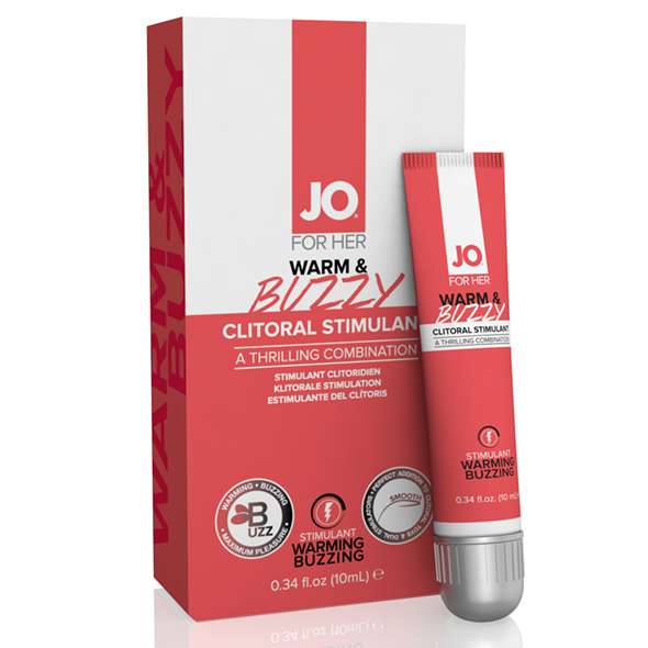 System jo - For Her Clitoral Stimulant Warming Warm & Buzzy Original 10 ml stimuliuojantis gelis